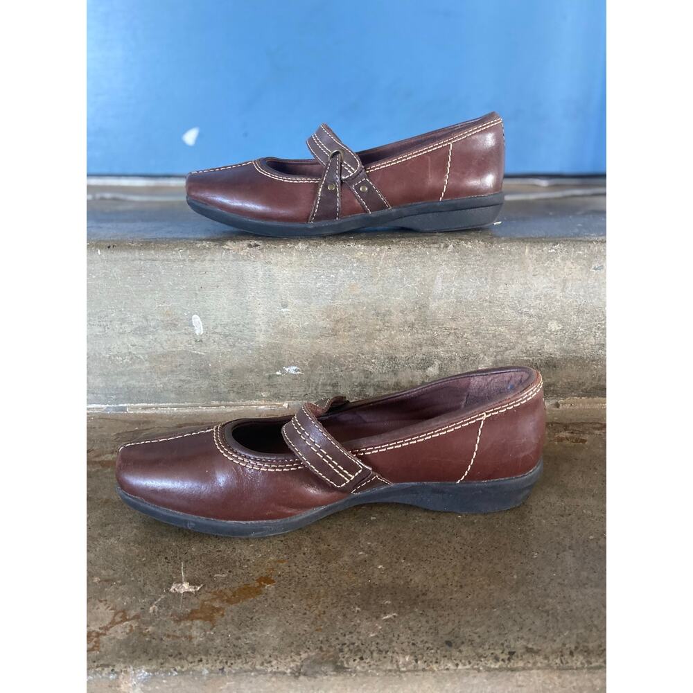 Clarks brown leather Haydn Maize slip on Mary Jane - Picture 3 of 10